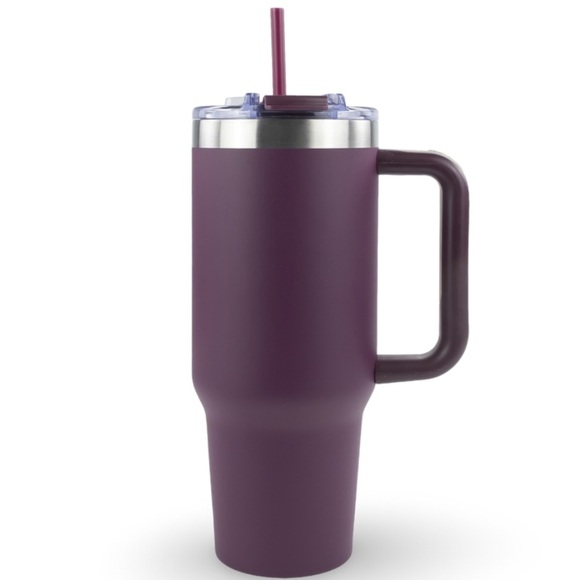 CUSTOM ENGRAVED 40oz Powder Coated Big Swig Tumbler SUGARPLUM - Picture 1 of 6